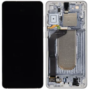 OLED Scherm Display Met Frame Voor Samsung Galaxy S25 Edge (US & International Version) (Aftermarket Plus) (Titanium Silver)